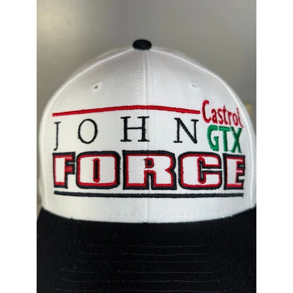 Vintage John Force Castrol GTX NHRA Snapback Hat Cap Racing‎ Hot Rod